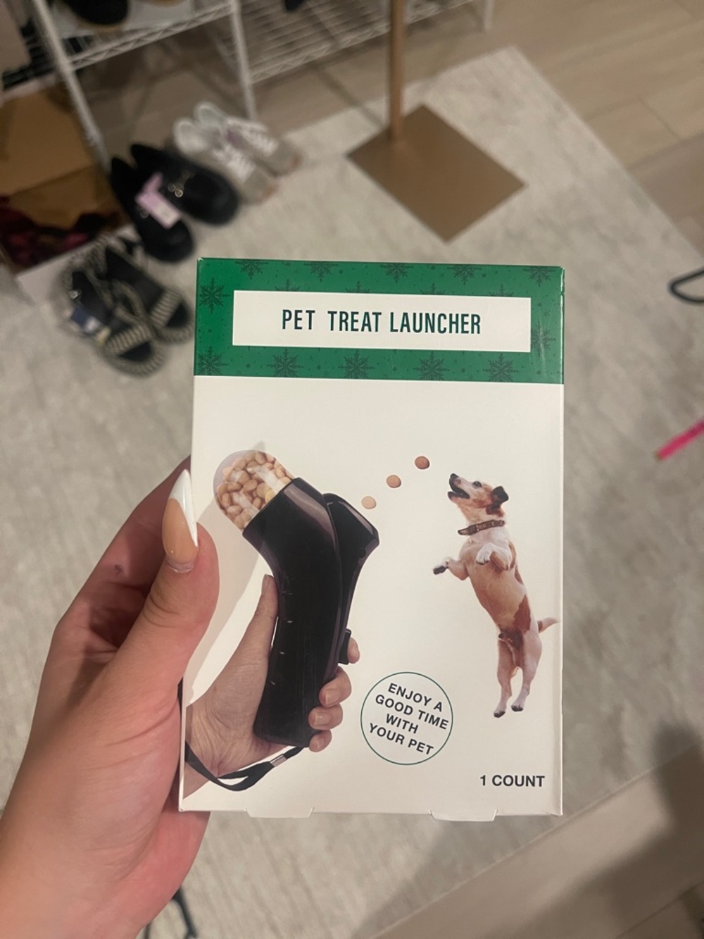 Pet treat launcher